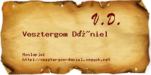 Vesztergom Dániel névjegykártya